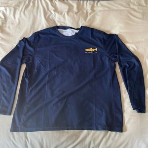 Navy Blue Polyester Long Sleeve